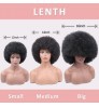 2022 Cheap Wholesale Hair 70S Big Size Puff Kinky Curly Wave Short Wig High Temperature Synthetic Afro Wigs For Black Women