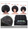 2022 Cheap Wholesale Hair 70S Big Size Puff Kinky Curly Wave Short Wig High Temperature Synthetic Afro Wigs For Black Women