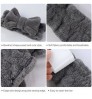 Hair Accessories Soft Carol Fleece Turban Bowknot Headwrpas Custom Makeup Bow Bath Headband for Women