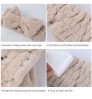 Hair Accessories Soft Carol Fleece Turban Bowknot Headwrpas Custom Makeup Bow Bath Headband for Women