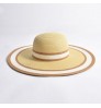 Leisure Ladies Beach Women Summer Beach floppy straw Hat Flower Ribbon Elegant Wide Brim Straw floppy Hat