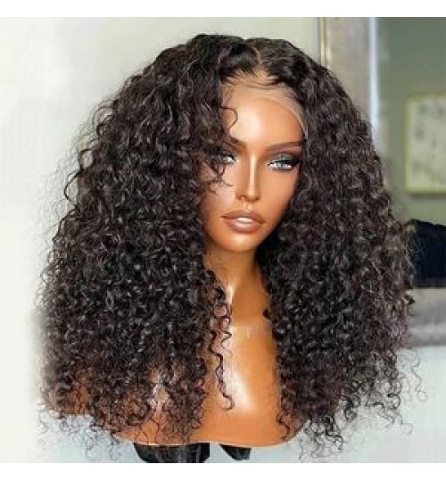 For black women custom glueless transparent swiss pre plucked 13x6 13*6 virgin raw mink brazilian hd human hair lace front wig