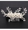 Fashion Hair Combs Hair Accessories Bridal Flower Pearl Crystal Wedding Headpiece