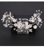 Fashion Hair Combs Hair Accessories Bridal Flower Pearl Crystal Wedding Headpiece