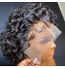 Perruque Brazilian Short Pixie Cut Curly Lace Front Wig For Black Women Human Hair Pixie Curls Closure Wig Tpart Pixie Wigs