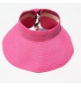 Q412 Women Large Floppy Visor Hat Fold able Straw Wide Brim Hat Summer Beach Bow knot Lady Sunscreen Roll Up Straw Hats