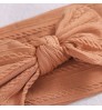 32 colors Nylon Bow Headband Cable Knit Solid Wide Nylon Headbands Turban Baby Girls Hair Accessories