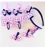 7Pcs Headwear Set Kids Baby Bows Headbands Hair Clips for Girls Barrettes Elastic Hair Bands Baby girl Hair Accessories