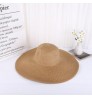 Summer new straw Hawaiian sun lady beach hat outdoor sunshade big brim hat