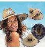 2022 Wholesale New Spring Summer Designer Unisex Adults Plain Sun Men Women Wide Brim Color Beach Straw Hat with Logo