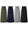 Loose casual fashion pleated lace slimming breathable cotton high waist long skirt women's skirt