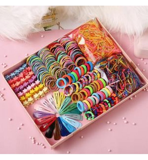 New Style Hairpin Rubber Band Combination Set Bulk Children Hair Accessories Set For Girl Gift