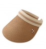 New Fashion Summer Outdoor Sports Sun Hat Ladies Casual Sunscreen Beach Hat Bowknot Visor Straw Hats for Women