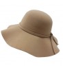 Fashion Blank Lady Fedora Floppy Wide Brim Winter Woman Felt Hat