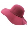 Fashion Blank Lady Fedora Floppy Wide Brim Winter Woman Felt Hat