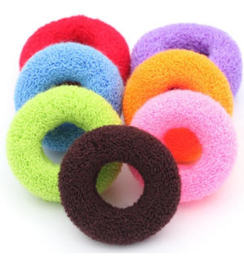 Women Girls Cute Knitting Solid Elastic Hair Bands Children Soft Scrunchies Hair Ties Kids Hair Accessories Set