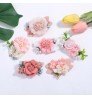 Hot Selling Ins Hair Accessories Cute Hairpin Kids Artificial Flower Hair Clips For Girls