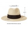 Factory wholesale straw sun fashion visor roll brim hats women wide brim straw panama hat fedora beach sun hat UPF50+