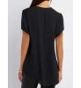 Women Blouse FZ-182 Wholesale 9 Colors 8 Size Popular Women Girls Blouse V Neck Zip Plus Size Short Sleeve Loose Chiffon Shirt