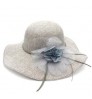 Woman Girls Beach Sunhats Wide Brim Summer Hat Ladies Straw Hat With Flower