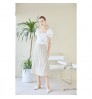 Woman Blouse French Woman Embroidery White Tops Ladies Summer Elegant Short Blouse