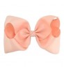 Hot Sale Cute 8 inch Grosgrain Solid Color Bowknot Hair Bows with Clips Handmade Cheap Price Kid Girls Hair Accessories