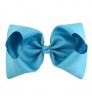 Hot Sale Cute 8 inch Grosgrain Solid Color Bowknot Hair Bows with Clips Handmade Cheap Price Kid Girls Hair Accessories