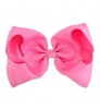 Hot Sale Cute 8 inch Grosgrain Solid Color Bowknot Hair Bows with Clips Handmade Cheap Price Kid Girls Hair Accessories