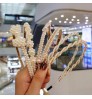 Factory Fashion Luxury Big Pearl Headband Women Bow Sunflower Hoops Girls Hair Accessories Fashion Jewelry