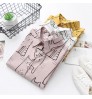 Women Hongkong Korean Fashionable Style Cartoon Cute Cats Printing Long-sleeve White Shirts Casual Office Blouse T06112T 1