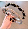 2020 Brand new and high quality Luxury Color Pearl Crystal Head Wear Hoop Headband Hairband Hair Band Accessories Girls Women