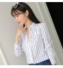 2022 summer Elegant Printed Shirt Chiffon Blouse Women's Tops Office Slim White Long Sleeve woman tops Shirts blusas de mujer