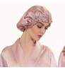 Wooden ear flanging shower cap lace anti-silk home hat ladies princess night hat