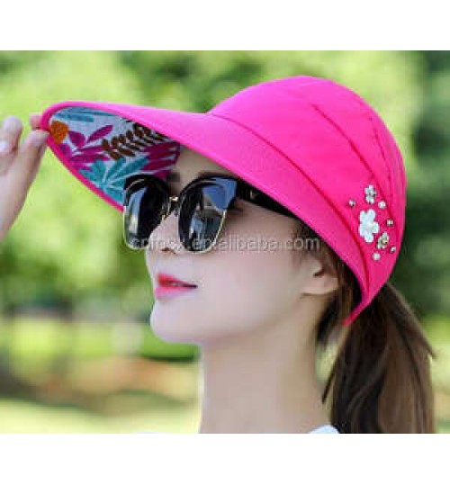 Women Ladies Summer Outdoor Anti-UV Beach Sun Hat / Summer Lady Hat / foldable sun hats