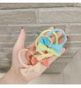 Candy colored hairband girl bow seam free high bounce towel ring sweet simple hair rope ribbon band hair accessories