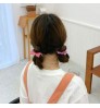 Candy colored hairband girl bow seam free high bounce towel ring sweet simple hair rope ribbon band hair accessories