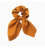 New Arrived Ins Fashion Women Hair Accessories Elastic Hair Band Summer Solid Color Tie Dye Bow Scarf Scrunchies