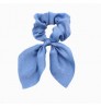 New Arrived Ins Fashion Women Hair Accessories Elastic Hair Band Summer Solid Color Tie Dye Bow Scarf Scrunchies