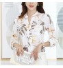 Fashion Women Tops Casual V-Neck Slim Chiffon Blouse Women's Clothing 2022 Office Lady Work Wear Shirt Elegant Plus Size Blouse