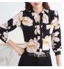 Fashion Women Tops Casual V-Neck Slim Chiffon Blouse Women's Clothing 2022 Office Lady Work Wear Shirt Elegant Plus Size Blouse