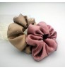 Ready to Ship Custom New Arrived Fashion women Crystal Hair Accessories Pink Color All Star XXL Silk Satin Scrunchies For Women