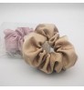 Ready to Ship Custom New Arrived Fashion women Crystal Hair Accessories Pink Color All Star XXL Silk Satin Scrunchies For Women