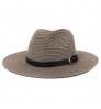 unisex Summer Floppy Straw Hat with black band for men and women ladies Hats Beach Straw Hat for Women straw Fedora