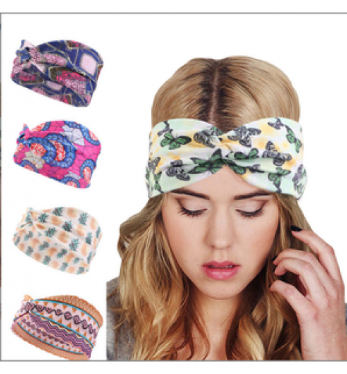 Bohemian Style Designer Twist Headband Girl Hair Accessories Turban Head Wrap Human Hair Headband For Women