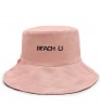 Small daisy double-sided fisherman hat outdoor ladies summer sunshade text pot hat fashion hat