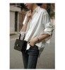 D7561 New Design Satin Poplin Solid Blouse Women's Soft Elegant Long Sleeve Leisure Women's Blouses & Shirts