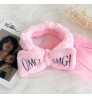 OMG Headbands for Women Girls Bow Wash Face Turban Makeup Elastic Hairband Coral Fleece Headband Hair Accessories