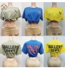 2022 Summer Fashionable Woman Casual Shirt Crop Top Cotton Letter Print Gallery Dept Shirt Women's Blouses Tops Shirt Plus Size