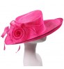 Wholesale 2022 ladies Spring Autumn sun hat women luxury wide brim hat church party wedding hat for women