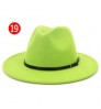 21colors Women Explosions Beach caps Straw Jazz Hat Autumn and Winter British Retro Hat Female Ladies Woolen Hat